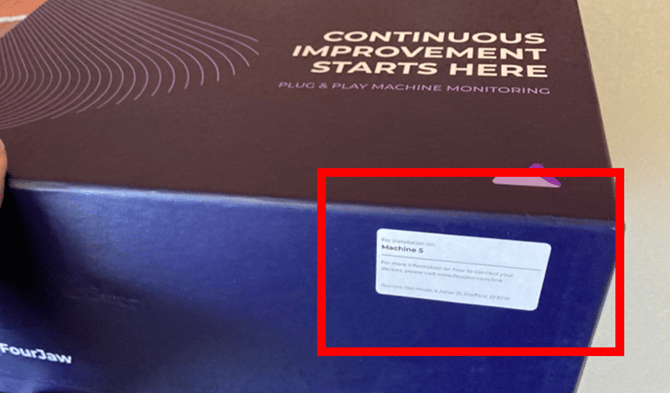 MachineLink box Label