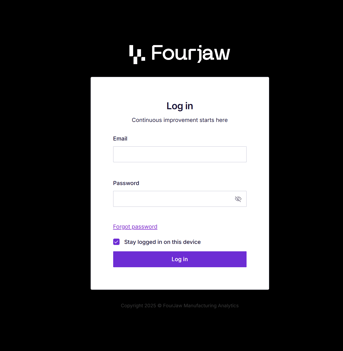 log in screenshot